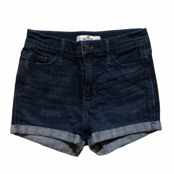 Hollister High Waisted Denim Shorts 0/24 - Picture 1 of 4